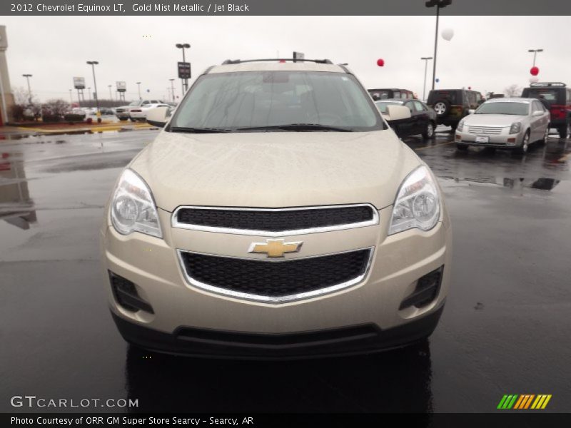Gold Mist Metallic / Jet Black 2012 Chevrolet Equinox LT