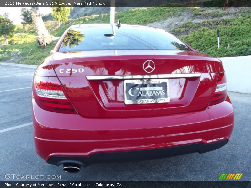 Mars Red / Black 2012 Mercedes-Benz C 250 Coupe