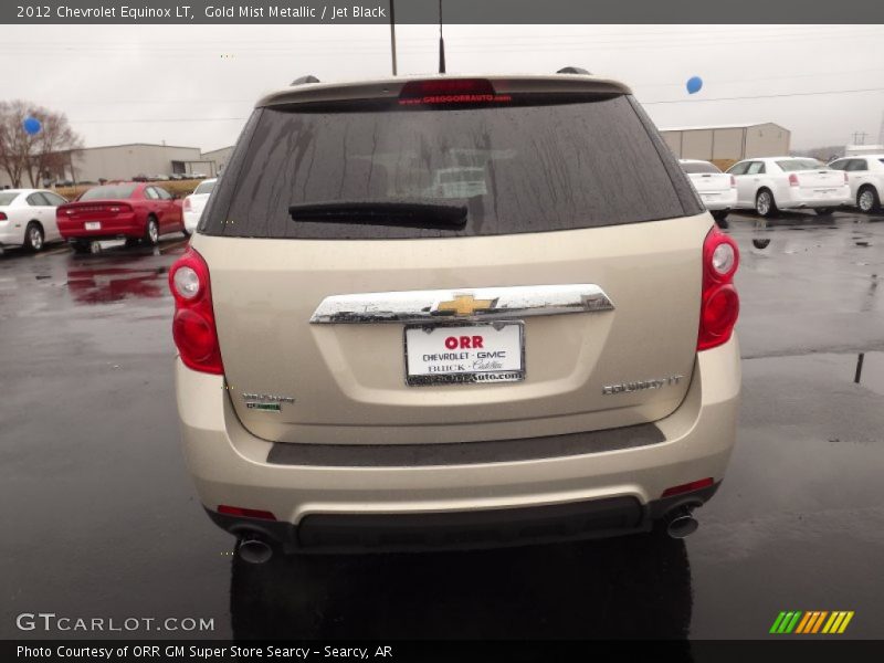 Gold Mist Metallic / Jet Black 2012 Chevrolet Equinox LT