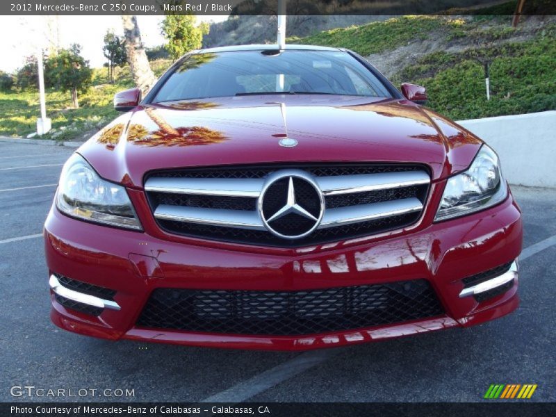 Mars Red / Black 2012 Mercedes-Benz C 250 Coupe