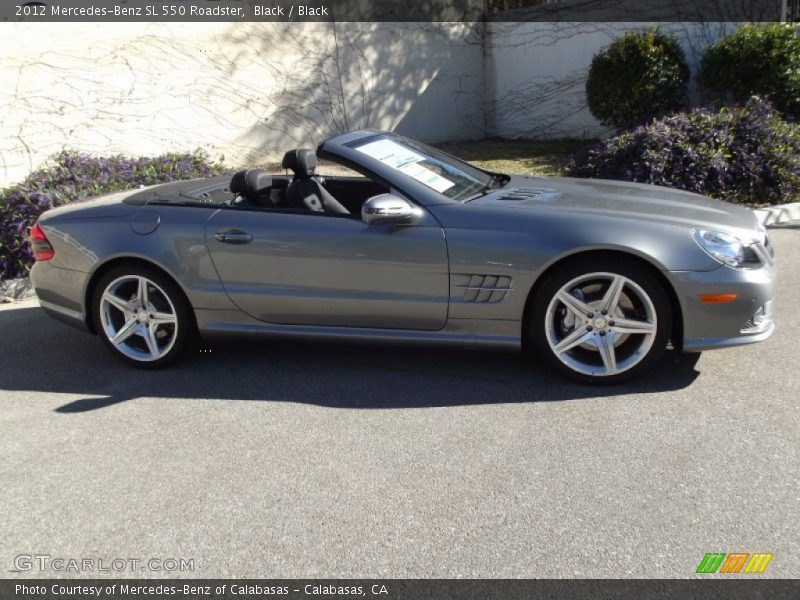 Black / Black 2012 Mercedes-Benz SL 550 Roadster