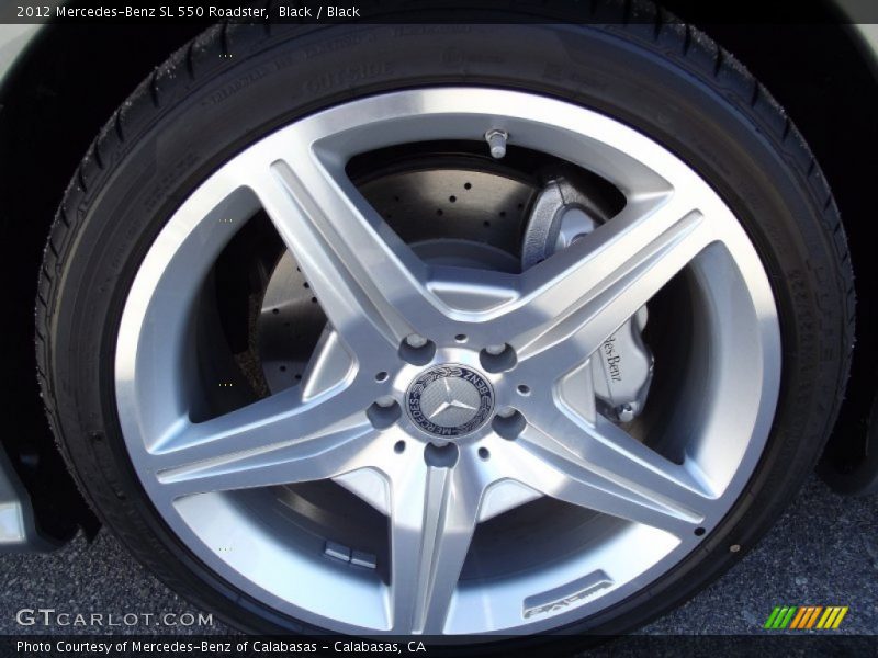 Black / Black 2012 Mercedes-Benz SL 550 Roadster