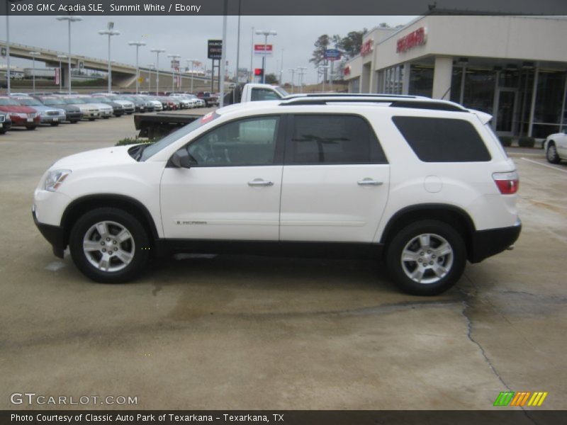 Summit White / Ebony 2008 GMC Acadia SLE