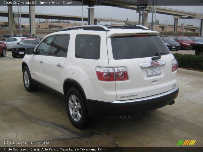 Summit White / Ebony 2008 GMC Acadia SLE