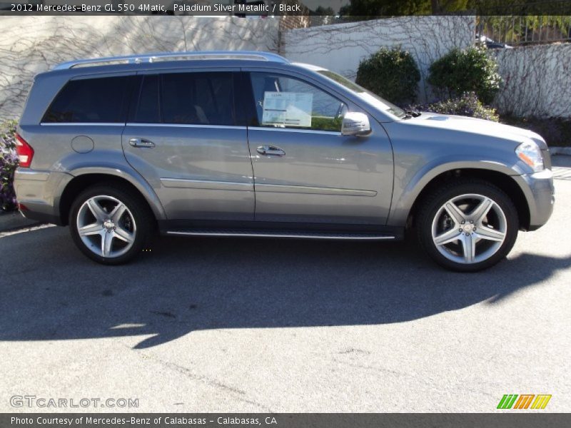 Paladium Silver Metallic / Black 2012 Mercedes-Benz GL 550 4Matic