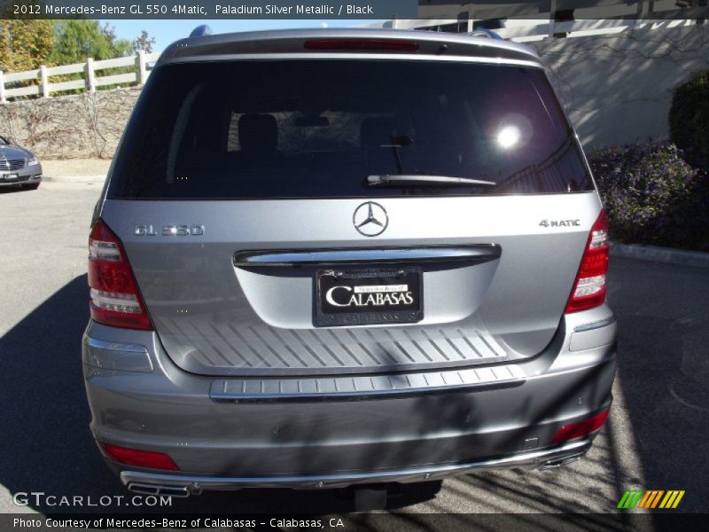 Paladium Silver Metallic / Black 2012 Mercedes-Benz GL 550 4Matic