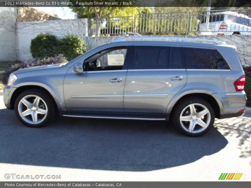 Paladium Silver Metallic / Black 2012 Mercedes-Benz GL 550 4Matic