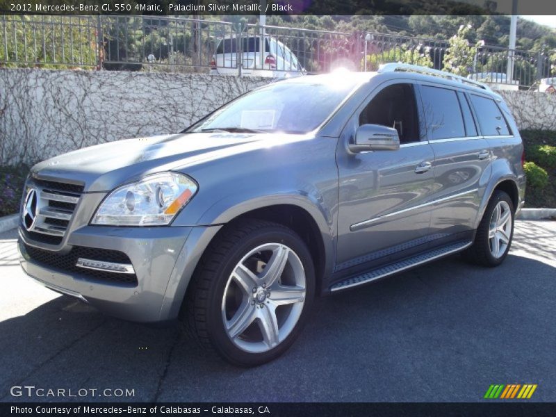 Paladium Silver Metallic / Black 2012 Mercedes-Benz GL 550 4Matic