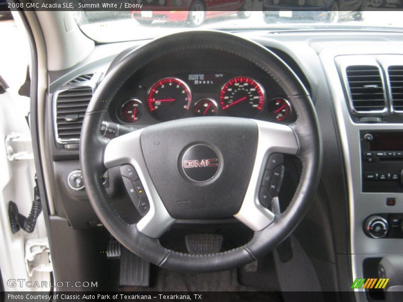 Summit White / Ebony 2008 GMC Acadia SLE