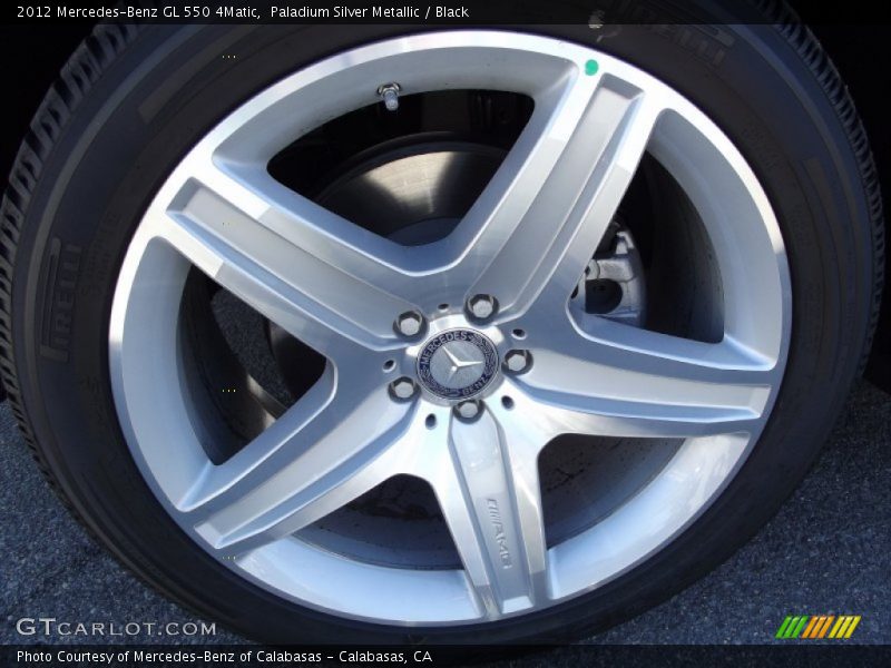 Paladium Silver Metallic / Black 2012 Mercedes-Benz GL 550 4Matic