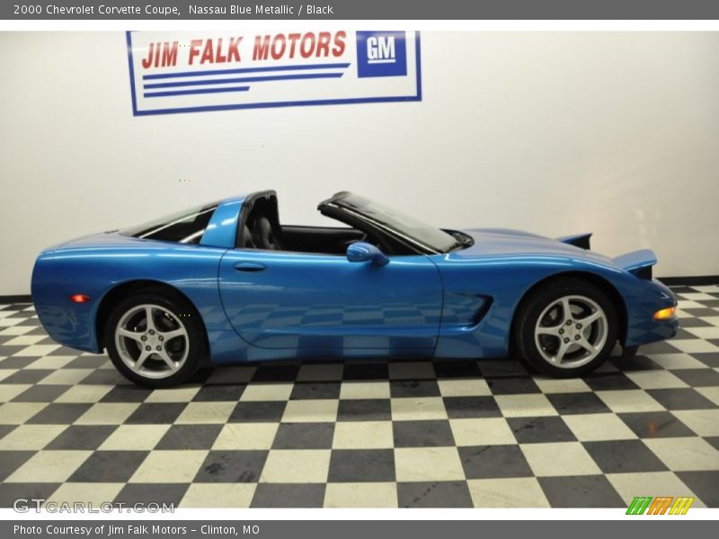 Nassau Blue Metallic / Black 2000 Chevrolet Corvette Coupe