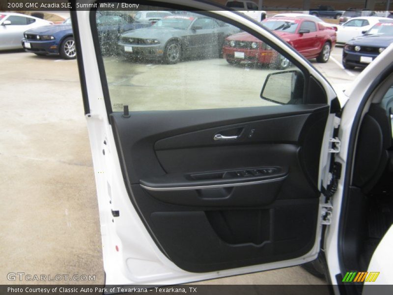 Summit White / Ebony 2008 GMC Acadia SLE