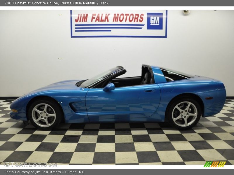 Nassau Blue Metallic / Black 2000 Chevrolet Corvette Coupe
