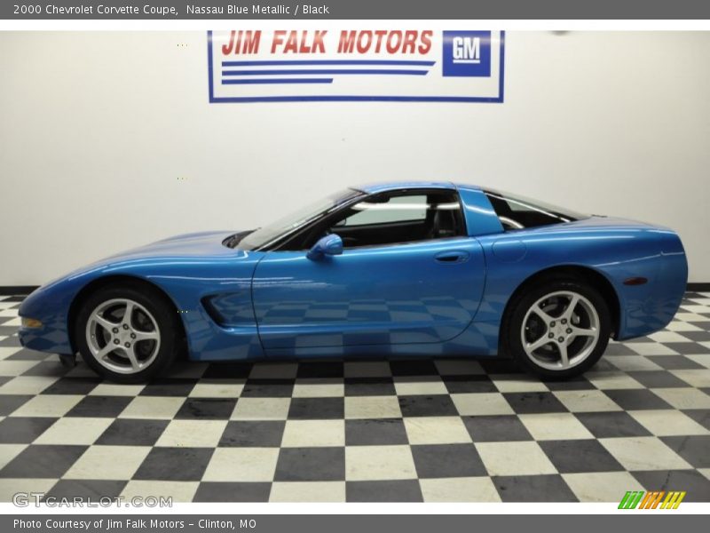 Nassau Blue Metallic / Black 2000 Chevrolet Corvette Coupe