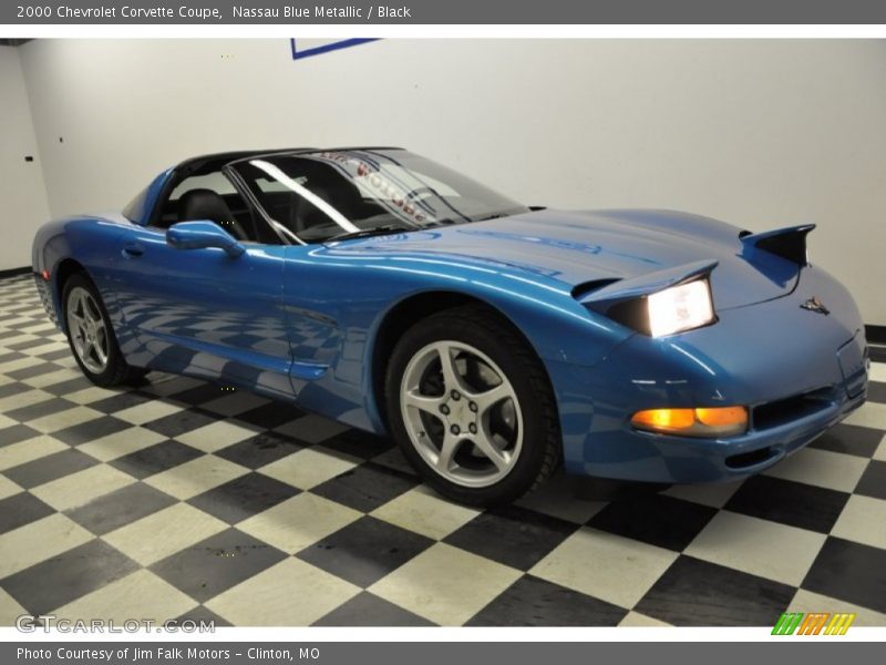 Nassau Blue Metallic / Black 2000 Chevrolet Corvette Coupe