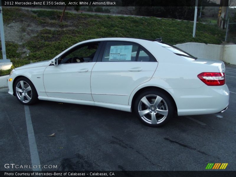 Arctic White / Almond/Black 2012 Mercedes-Benz E 350 Sedan