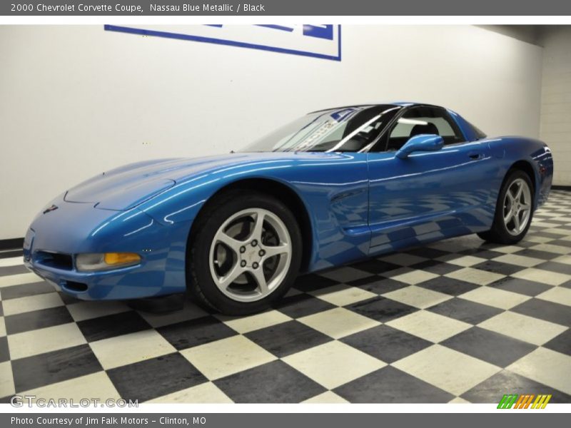 Nassau Blue Metallic / Black 2000 Chevrolet Corvette Coupe