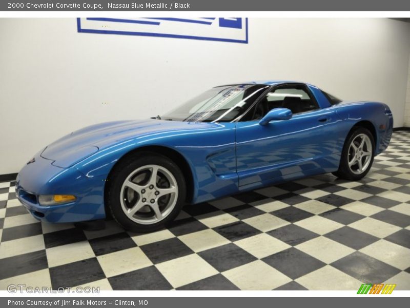 Nassau Blue Metallic / Black 2000 Chevrolet Corvette Coupe