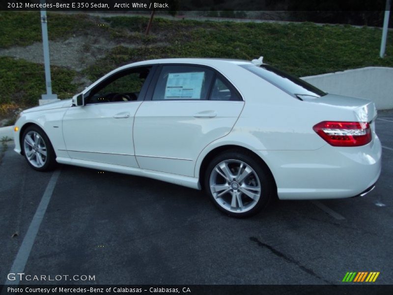 Arctic White / Black 2012 Mercedes-Benz E 350 Sedan