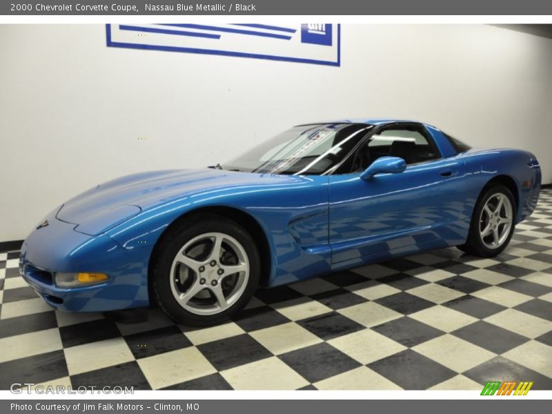 Nassau Blue Metallic / Black 2000 Chevrolet Corvette Coupe