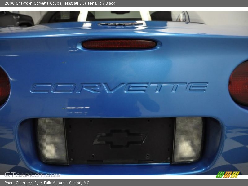 Nassau Blue Metallic / Black 2000 Chevrolet Corvette Coupe