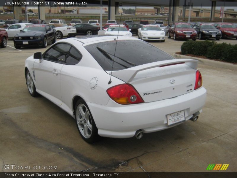 Alpine White / Black 2004 Hyundai Tiburon GT