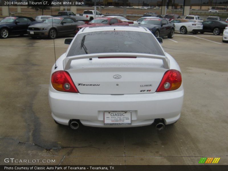 Alpine White / Black 2004 Hyundai Tiburon GT