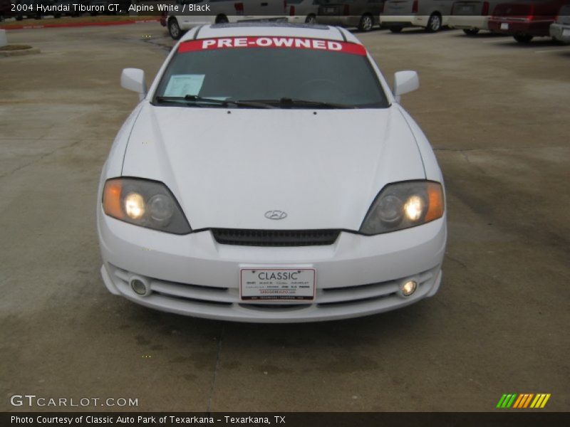 Alpine White / Black 2004 Hyundai Tiburon GT