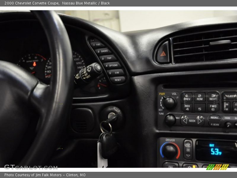 Nassau Blue Metallic / Black 2000 Chevrolet Corvette Coupe