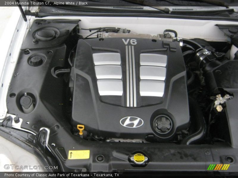Alpine White / Black 2004 Hyundai Tiburon GT
