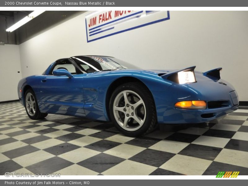 Nassau Blue Metallic / Black 2000 Chevrolet Corvette Coupe