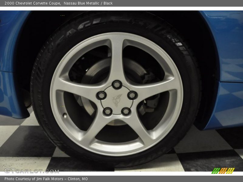 Nassau Blue Metallic / Black 2000 Chevrolet Corvette Coupe