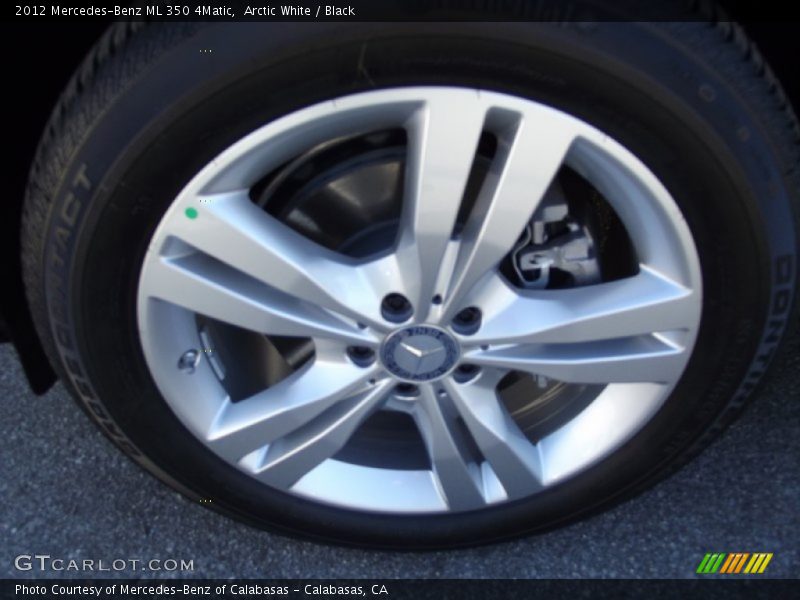 Arctic White / Black 2012 Mercedes-Benz ML 350 4Matic