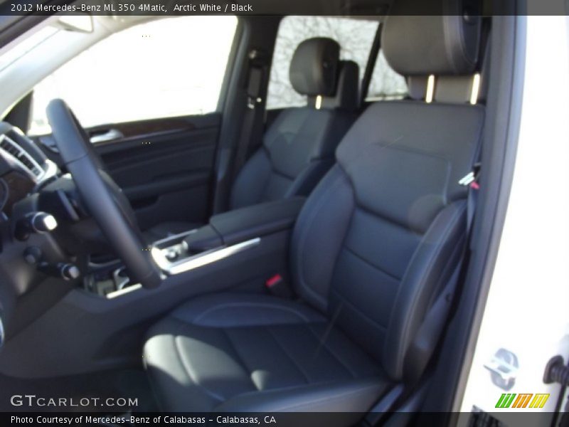 Arctic White / Black 2012 Mercedes-Benz ML 350 4Matic