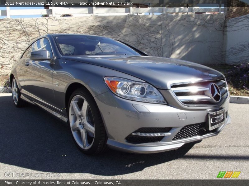 Paladium Silver Metallic / Black 2012 Mercedes-Benz CL 550 4MATIC