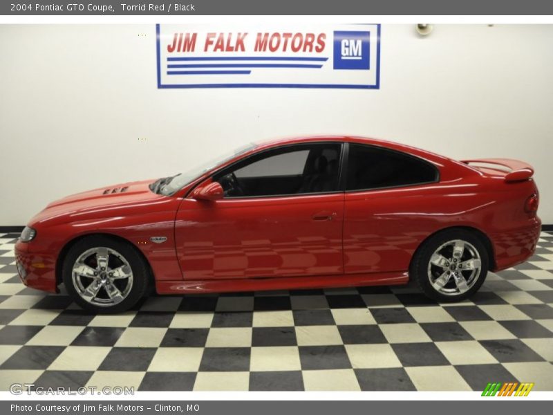 Torrid Red / Black 2004 Pontiac GTO Coupe