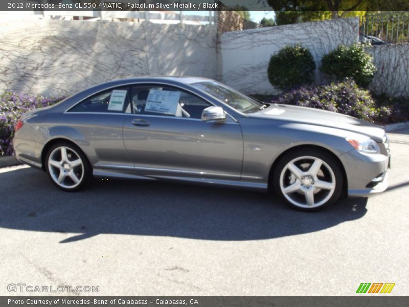 Paladium Silver Metallic / Black 2012 Mercedes-Benz CL 550 4MATIC