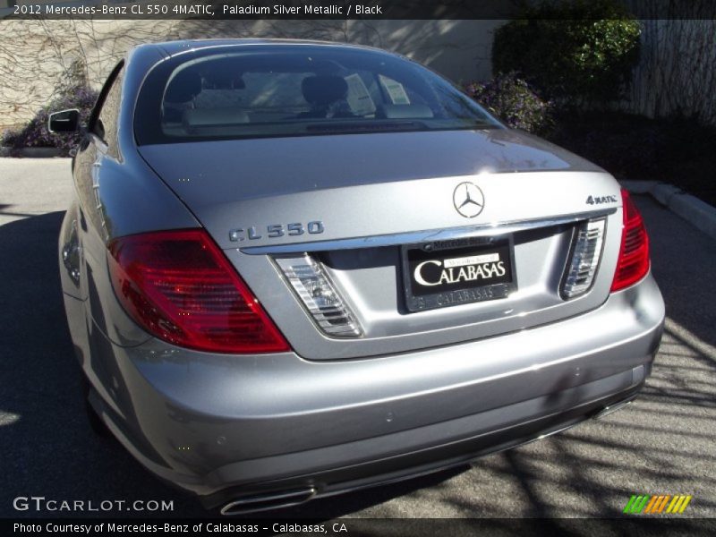 Paladium Silver Metallic / Black 2012 Mercedes-Benz CL 550 4MATIC