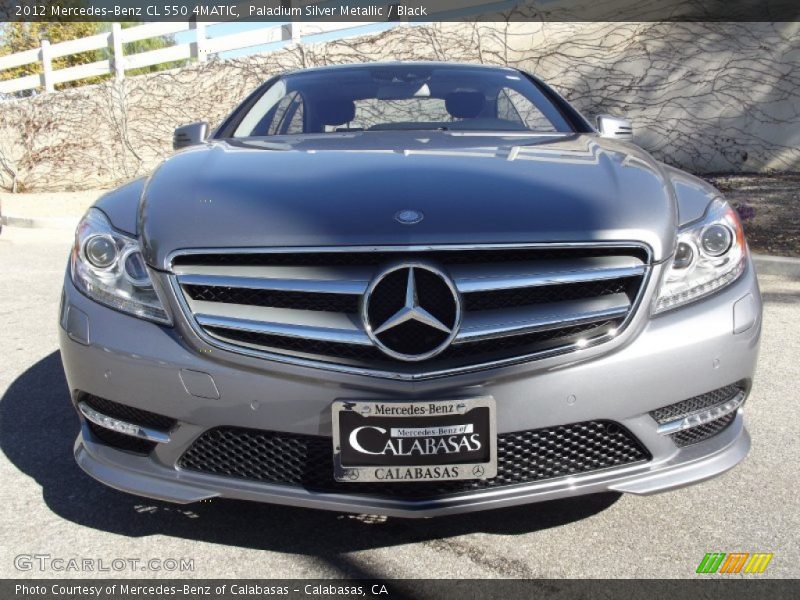 Paladium Silver Metallic / Black 2012 Mercedes-Benz CL 550 4MATIC