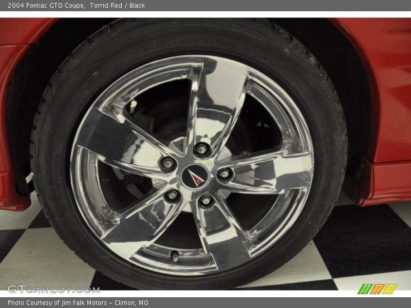 Torrid Red / Black 2004 Pontiac GTO Coupe