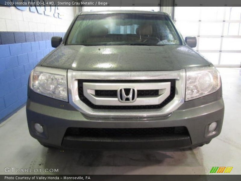 Sterling Gray Metallic / Beige 2009 Honda Pilot EX-L 4WD