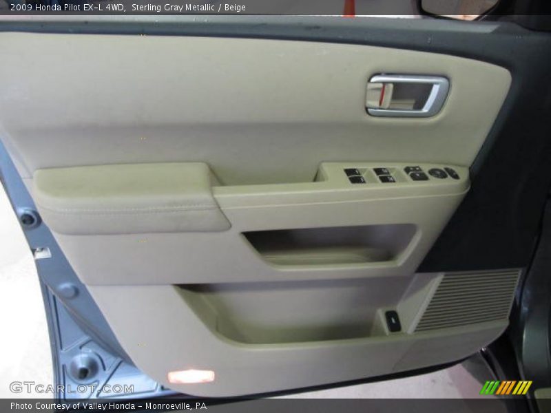 Sterling Gray Metallic / Beige 2009 Honda Pilot EX-L 4WD