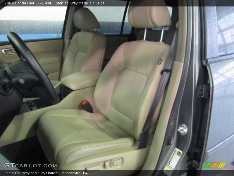 Sterling Gray Metallic / Beige 2009 Honda Pilot EX-L 4WD