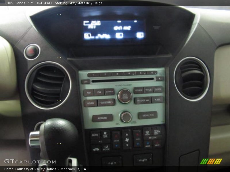 Sterling Gray Metallic / Beige 2009 Honda Pilot EX-L 4WD