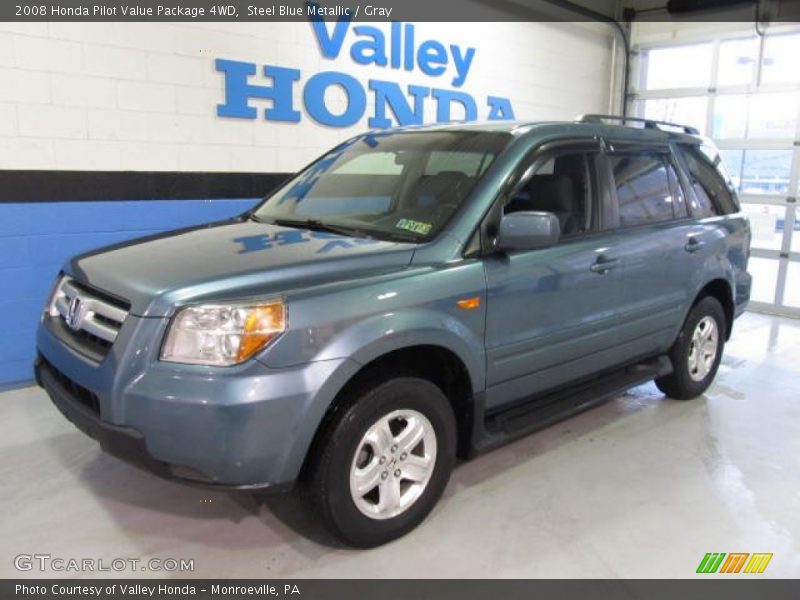 Steel Blue Metallic / Gray 2008 Honda Pilot Value Package 4WD