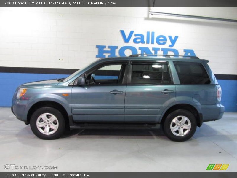 Steel Blue Metallic / Gray 2008 Honda Pilot Value Package 4WD