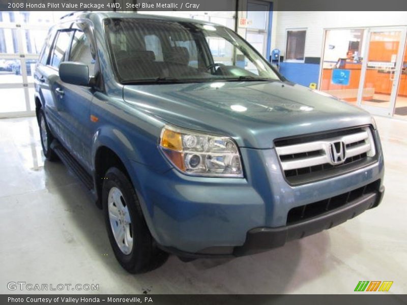 Steel Blue Metallic / Gray 2008 Honda Pilot Value Package 4WD