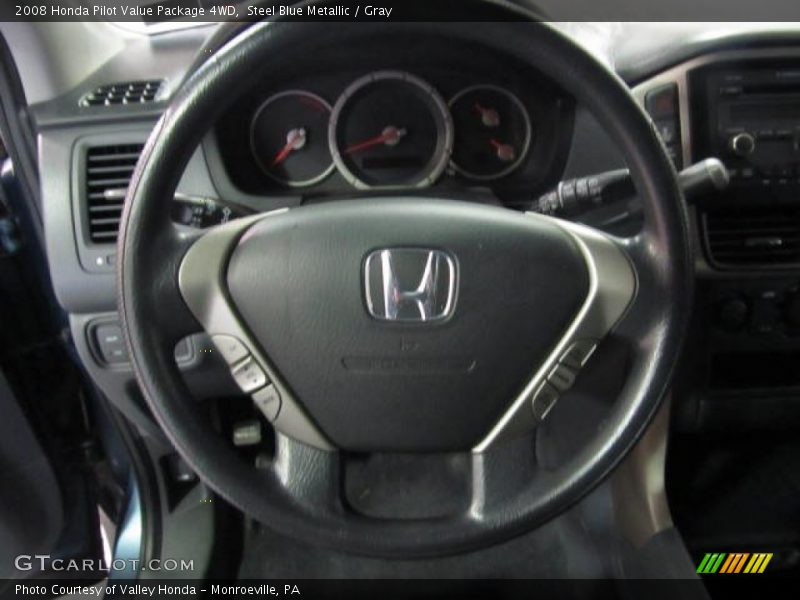 Steel Blue Metallic / Gray 2008 Honda Pilot Value Package 4WD
