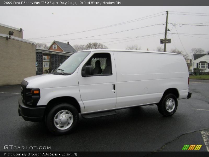 Oxford White / Medium Flint 2009 Ford E Series Van E350 Super Duty Cargo