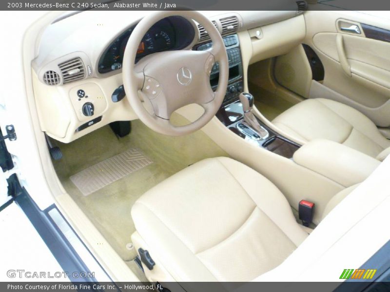 Alabaster White / Java 2003 Mercedes-Benz C 240 Sedan